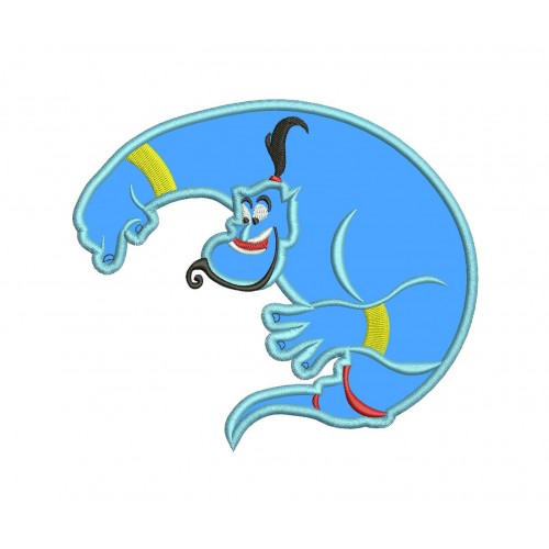 Genie Aladdin Disney Applique Design