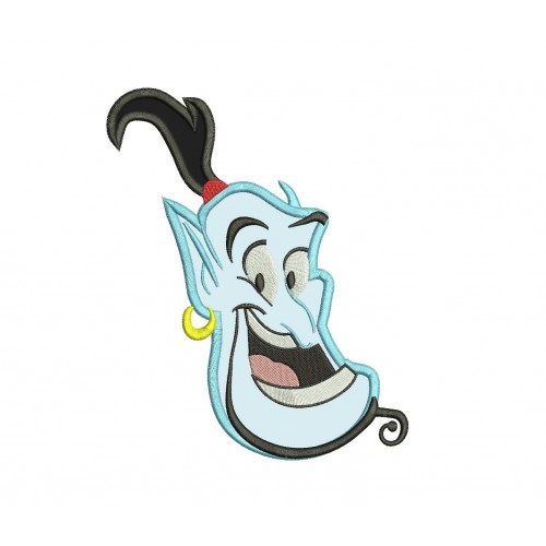Genie Aladdin Face Applique Design