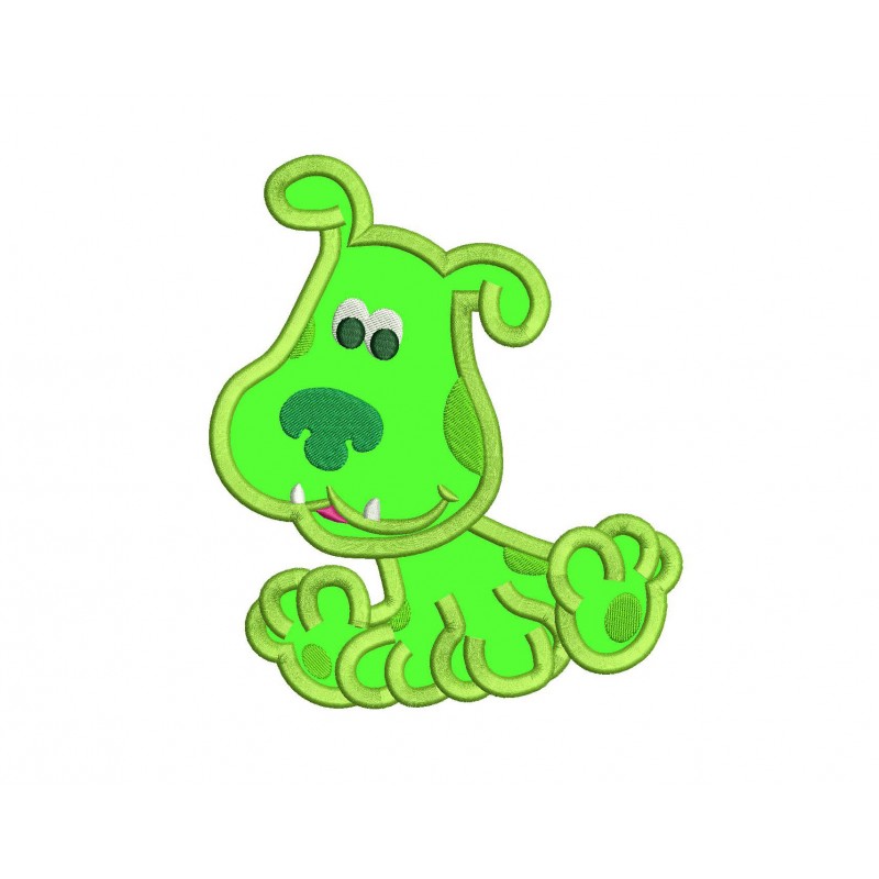 Green Puppy Blues Clues Applique Design