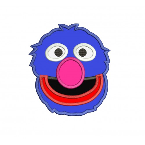Grover Sesame Street Applique Design