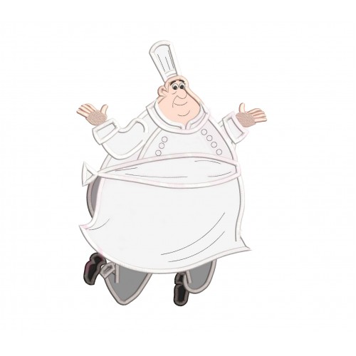 Gusteau The Chef Ratatouille Applique Design