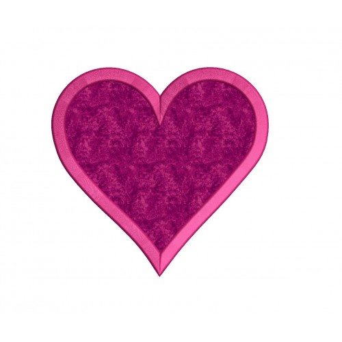 Heart Applique Embroidery Design