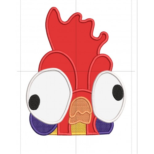 Hei hei Moana Peeker Applique Design Embr