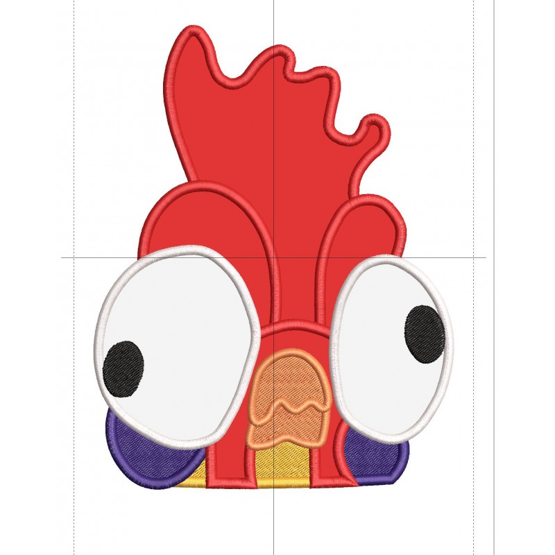 Hei hei Moana Peeker Applique Design Embr