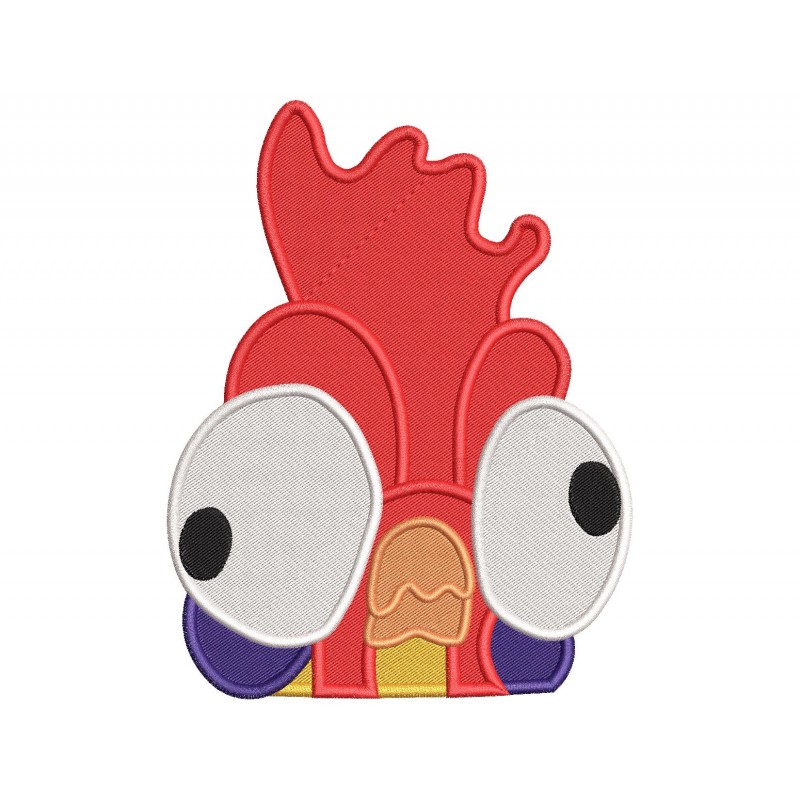 Hei hei Moana Peeker Embroidery Design Embr