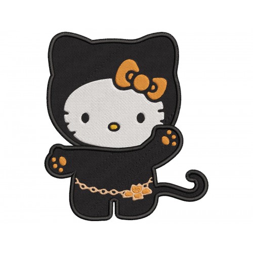 Hello Kitty Halloween Embroidery Design Embr