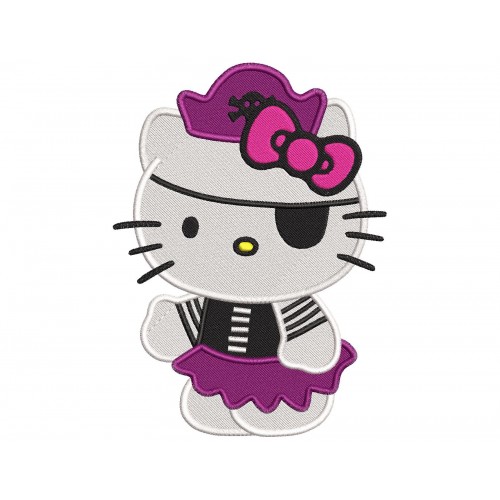 Hello Kitty Pirates Embroidery Design Embr
