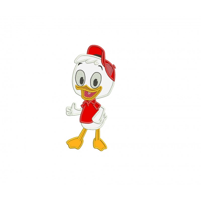 Huey Duck Ducktales Applique Design