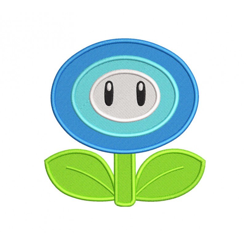Ice Flower Super Mario Embroidery Design Embr