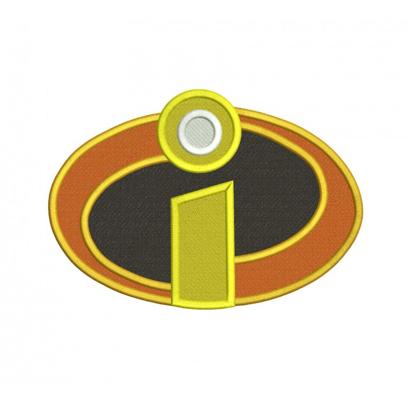 Incredibles Logo Filled Embroidery Design