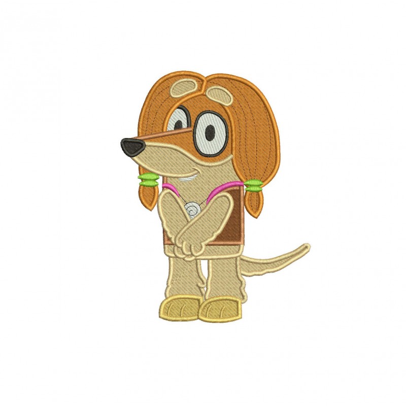 Indy Bluey the Dog Full Embroidery Design