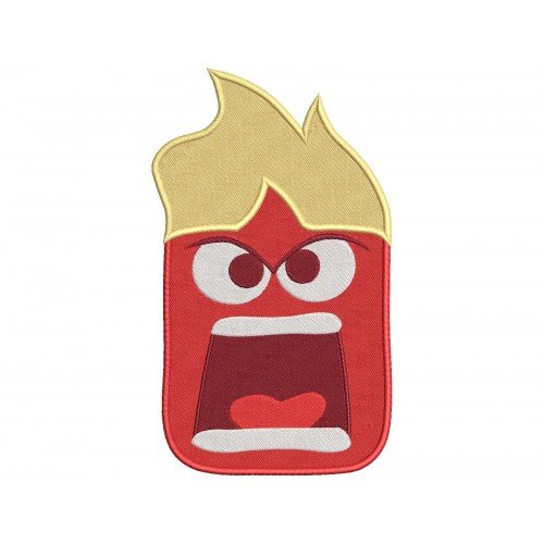 Inside Out Anger Embroidery Design Embr