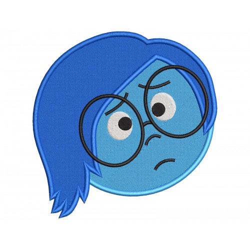 Inside Out Sadness Embroidery Design Embr