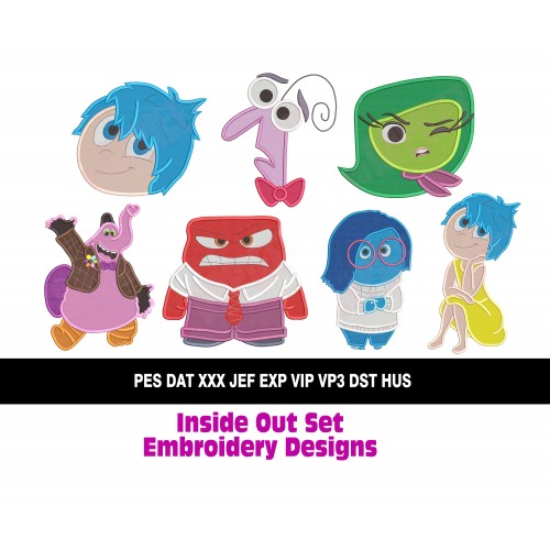 Inside Out Set Embroidery Designs