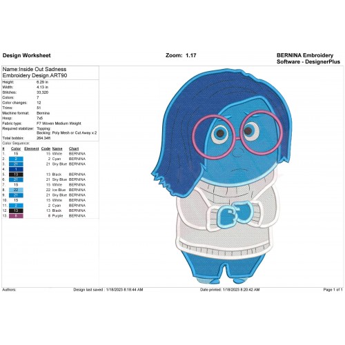 Inside Out Set Embroidery Designs