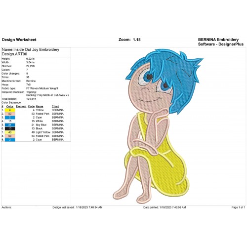 Inside Out Set Embroidery Designs