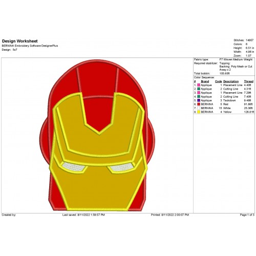 Iron Man Applique Iron Man Avengers Peeker Head Applique Design