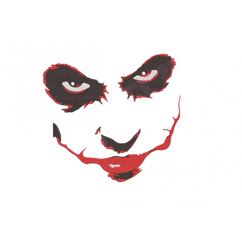 Joker Face Embroidery Design