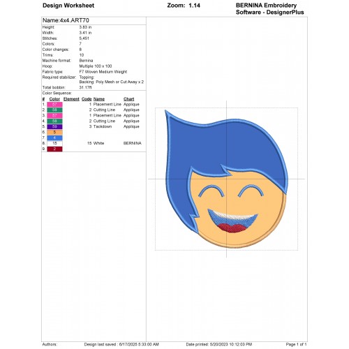 Joy Inside Out Applique Design Embr