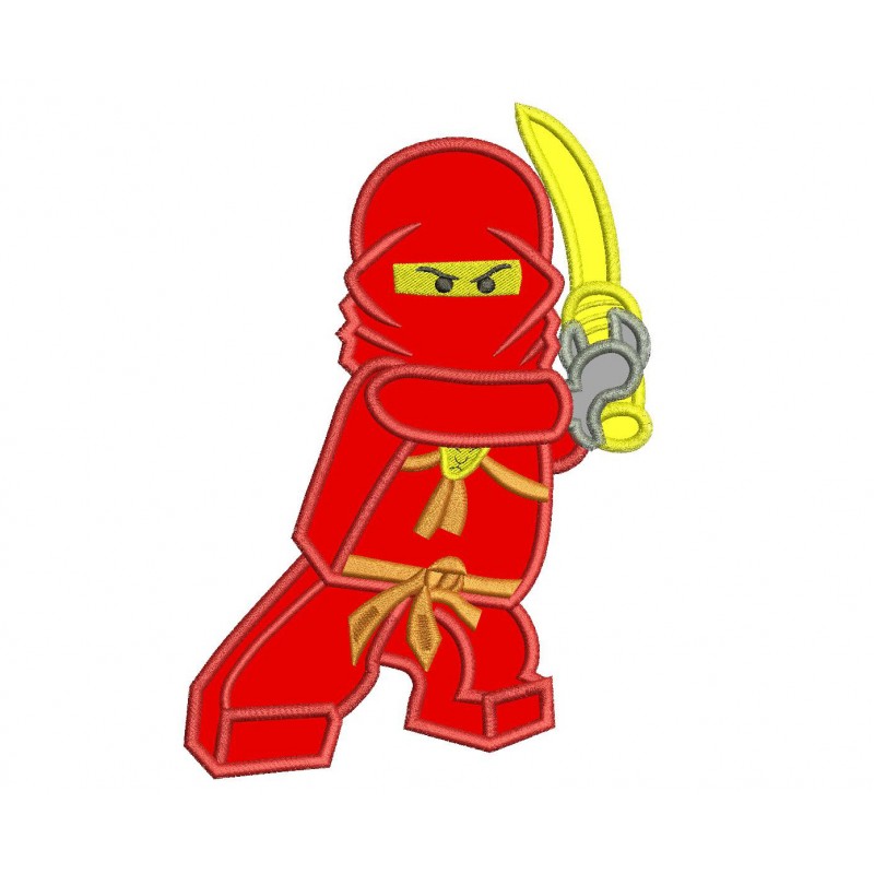 Kai Ninjago Lego Applique Design