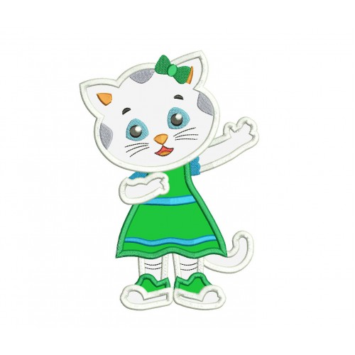 Katerina Kittycat Daniel Tiger Neighborhood Applique Design