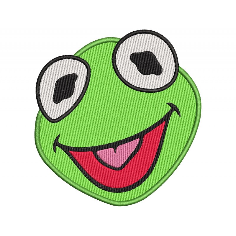 Kermit Muppet Embroidery Design Embr