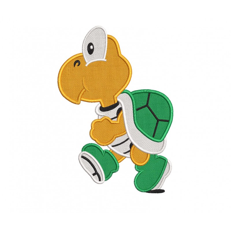 Koopa Troopa Embroidery Design Embr