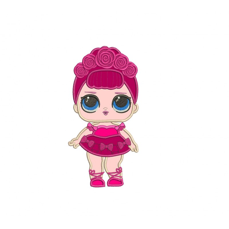 LOL Surprise Doll Sugar Queen Applique Design