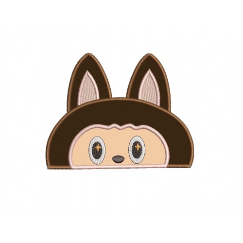 Labubu Peeker Applique Design
