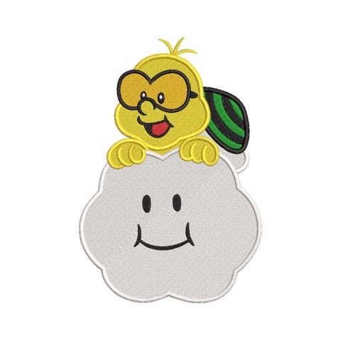 Lakitu Mario Embroidery Design Embr