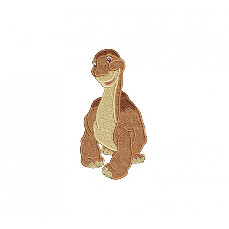 Land Before Time Little Foot Filled Embroidery Design