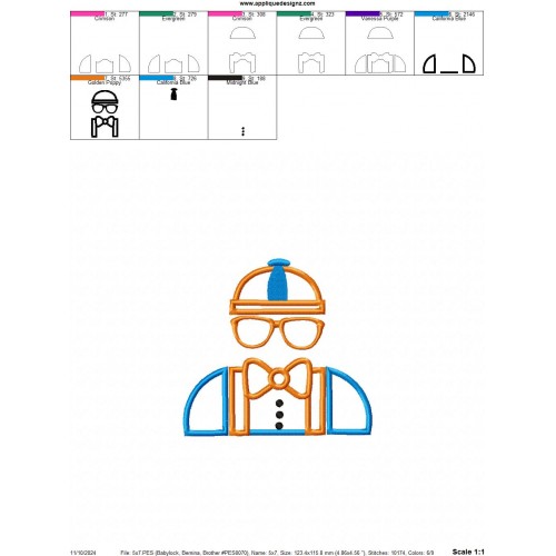 Learning with Blippi Applique Design