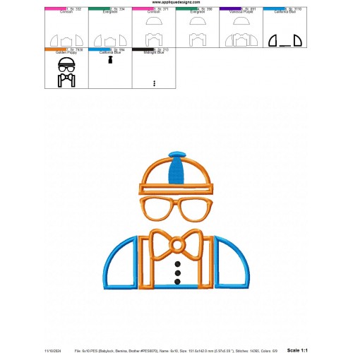 Learning with Blippi Applique Design