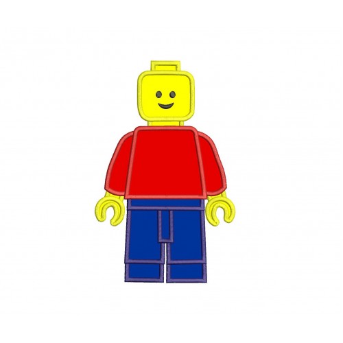 McCain Lego City Police Man Applique Design