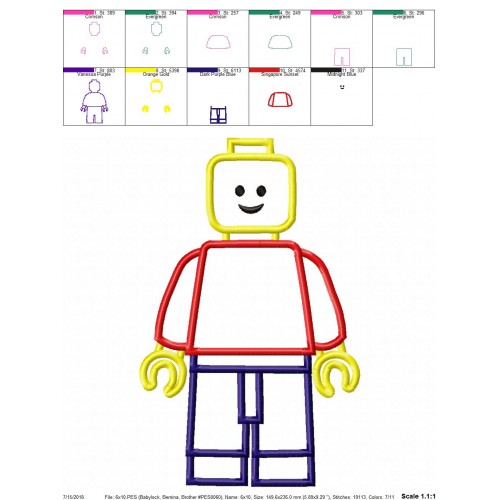 Lego Applique Design