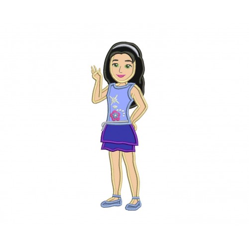 Lego Friends Emma Applique Design