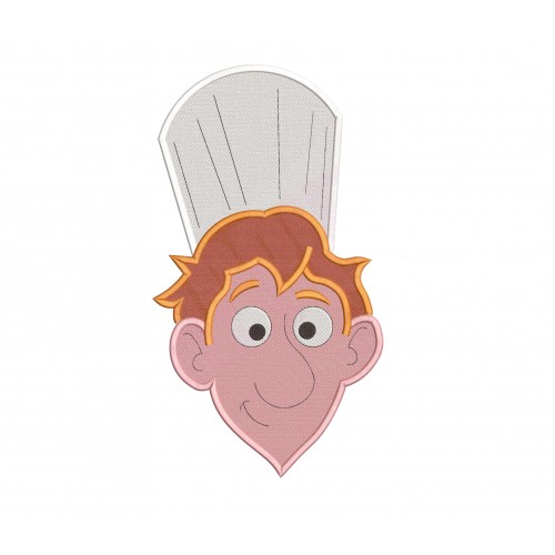 Linguini Head Filling Stitch Embroidery Design