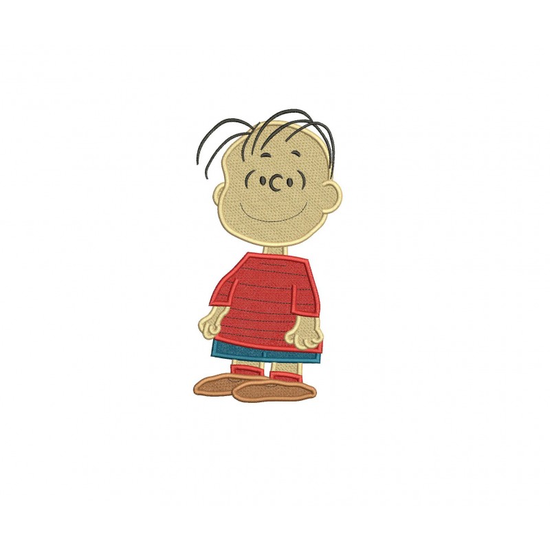 Linus Peanuts Filled Stitch Embroidery Design