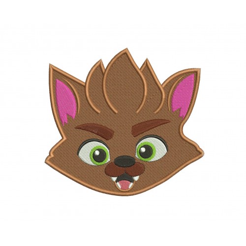 Lobo Howler the Wolf Super Monsters Embroidery Design