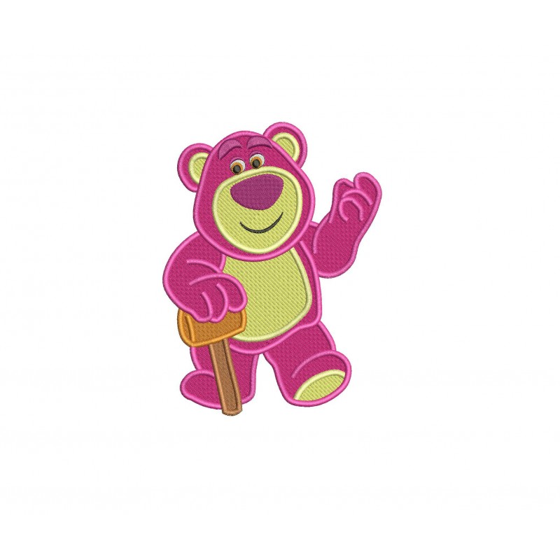 Lotso Toy Story Filled Embroidery Design