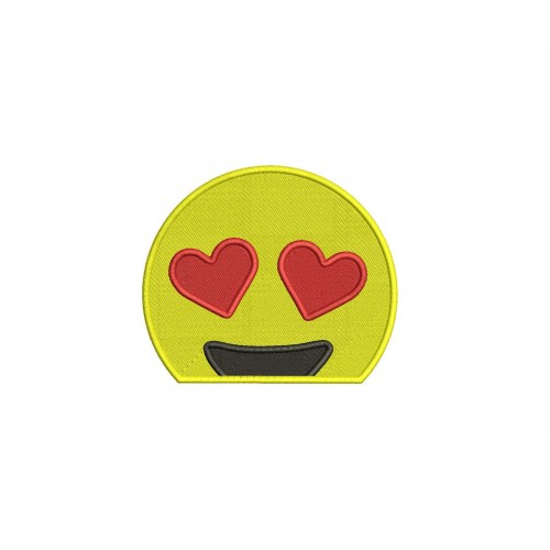Love Emoji Machine Embroidery Design