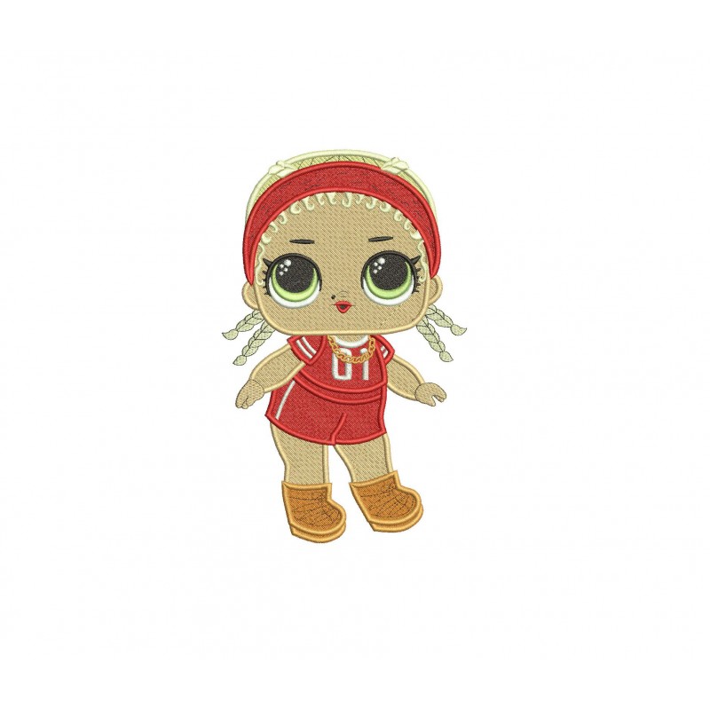 MC Swag Lol Surprise Lol Dolls Filled Embroidery Design