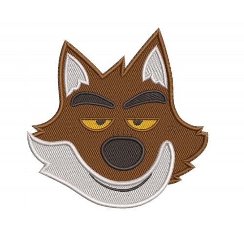 MR Wolf The Bad Guys Filled Embroidery Design
