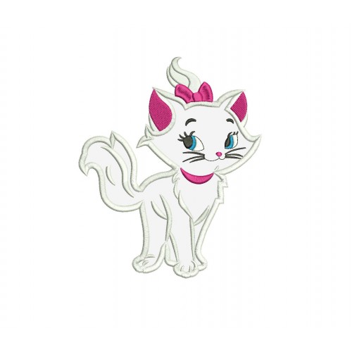 Marie Cat Applique Design Aristocat Applique