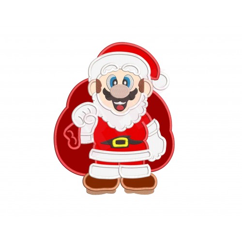 Mario Christmas Applique Design