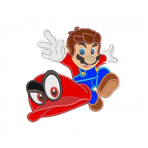 Mario Odyssey Applique Design