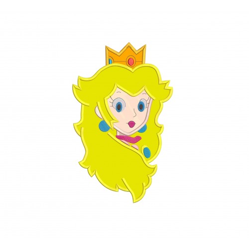 Mario Peach the Princess Applique Design