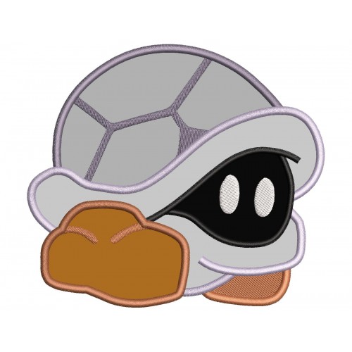 Mario Turtle Applique Design Embr