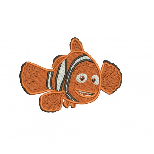 Marlin Finding Nemo Fill Stitch Embroidery Design