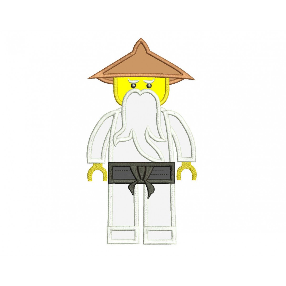 Fil Påstand sand Master WU White Lego Ninjago Applique Design